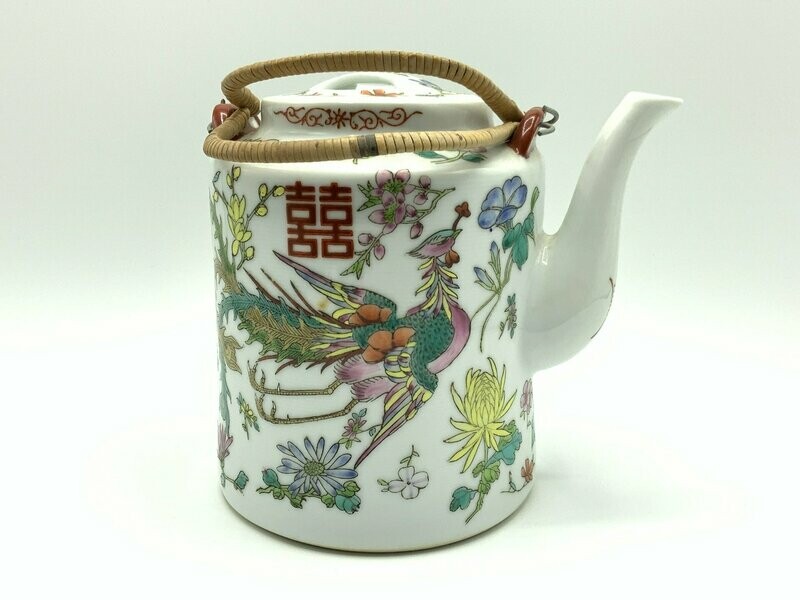 Chinese Teapot with Bamboo Handles