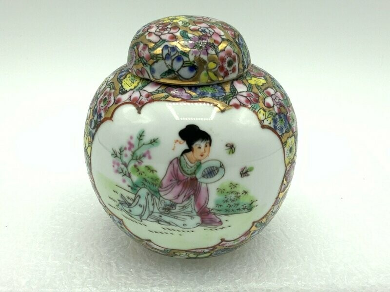 Hand Painted Chinese Ginger Jar