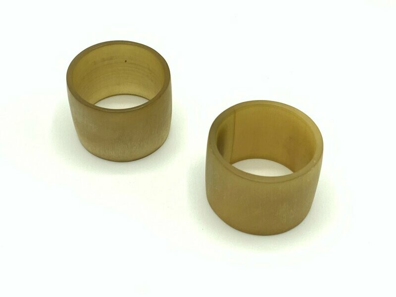 A Pair of Vintage Horn Napkin Rings