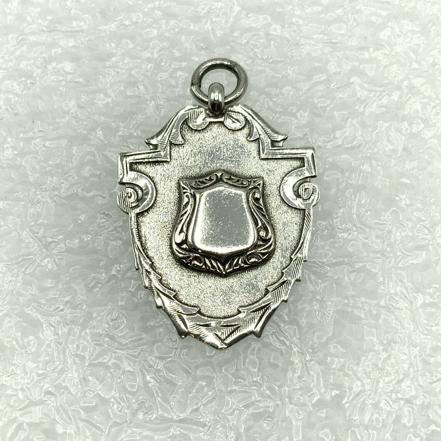 William Hair Haseler 1914 Silver shield Fob.