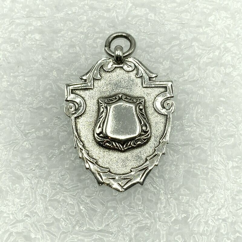 William Hair Haseler 1914 Silver shield Fob.