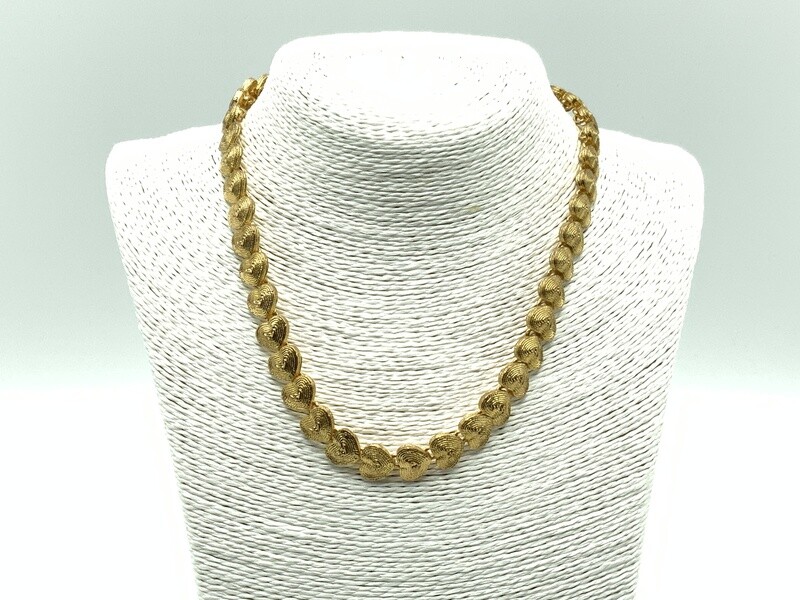 Yves Rocher Goldtone Heart Signature Collar Necklace