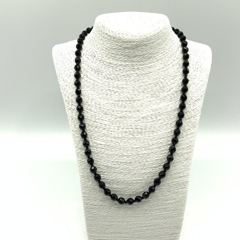 French Jet Bead Necklace