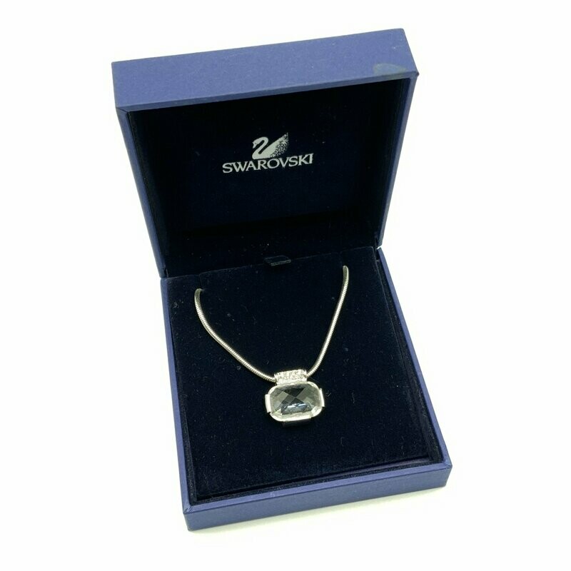 Genuine Swarovski Crystal Pendant Rhodium Plated Necklace