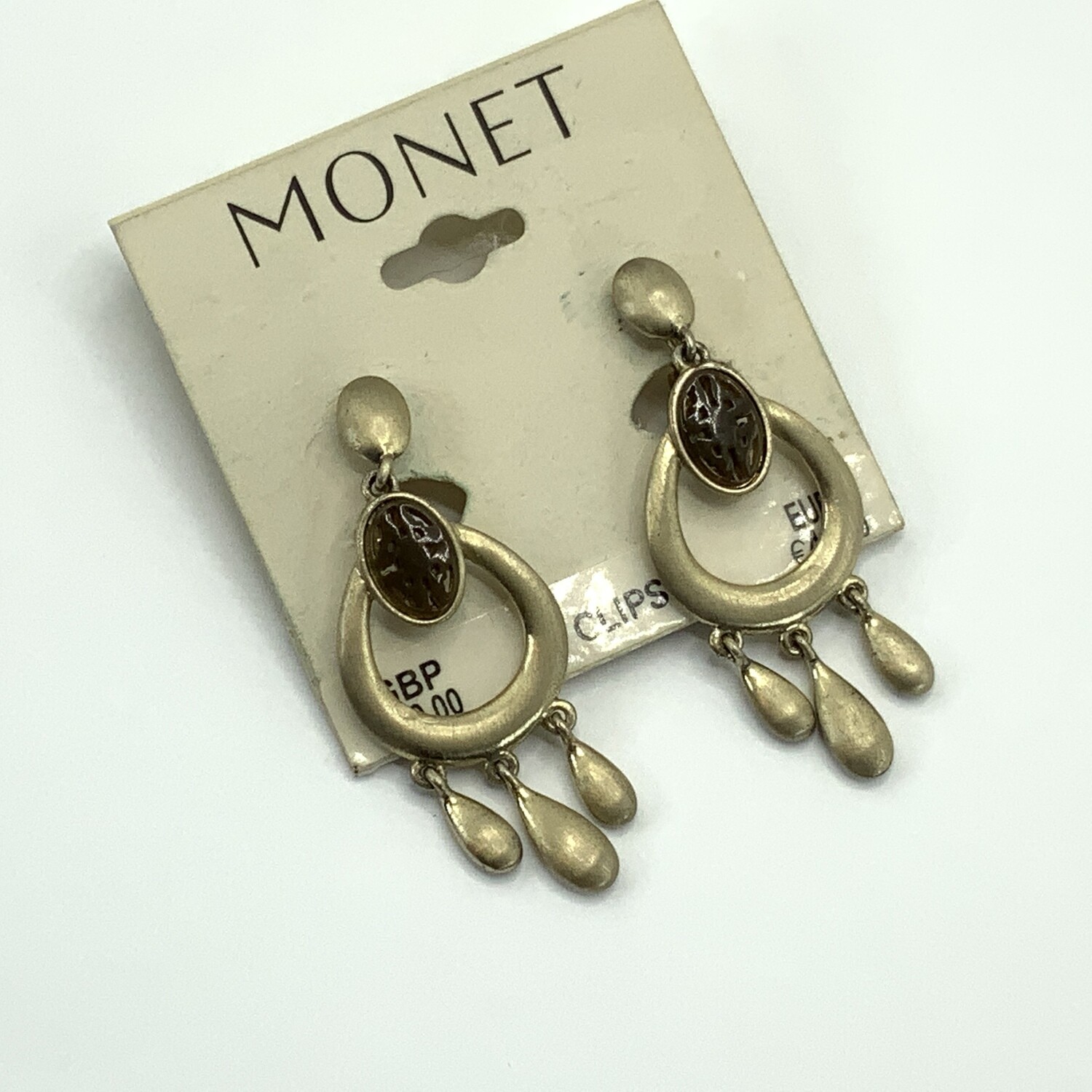 Vintage 'Monet' Clip-on Earrings