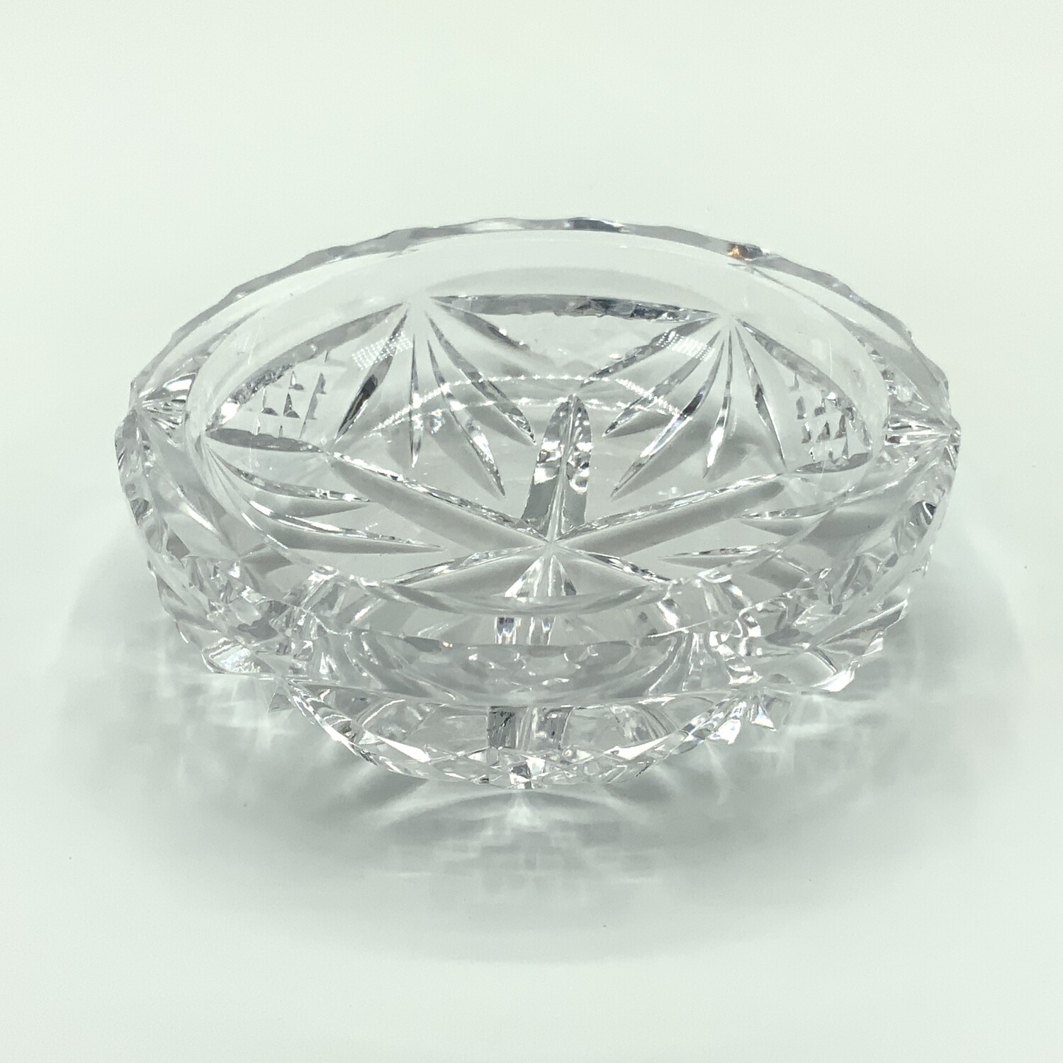 Lead Cut Crystal Trinket Dish