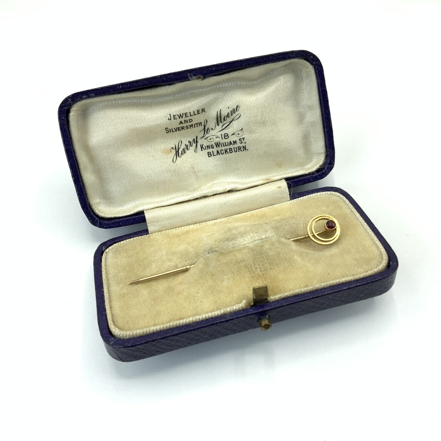Edwardian 15ct Gold Ruby set Stickpin.