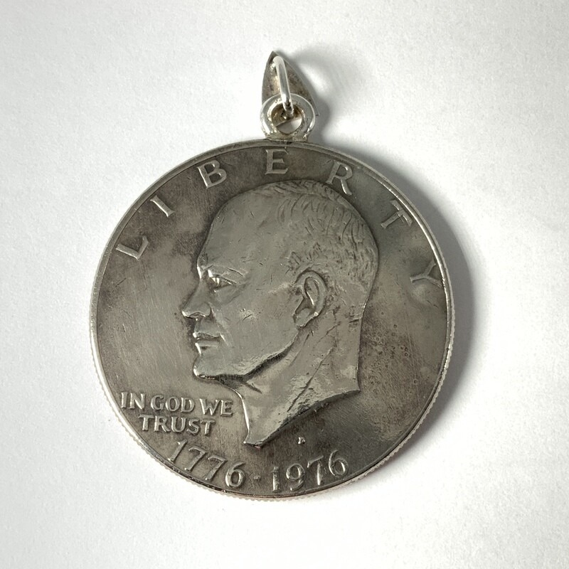Bicentennial Liberty Dollar with attached Bale.