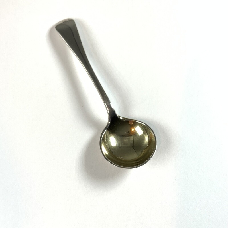Antique Sterling Silver Salt Spoon Chester 1919