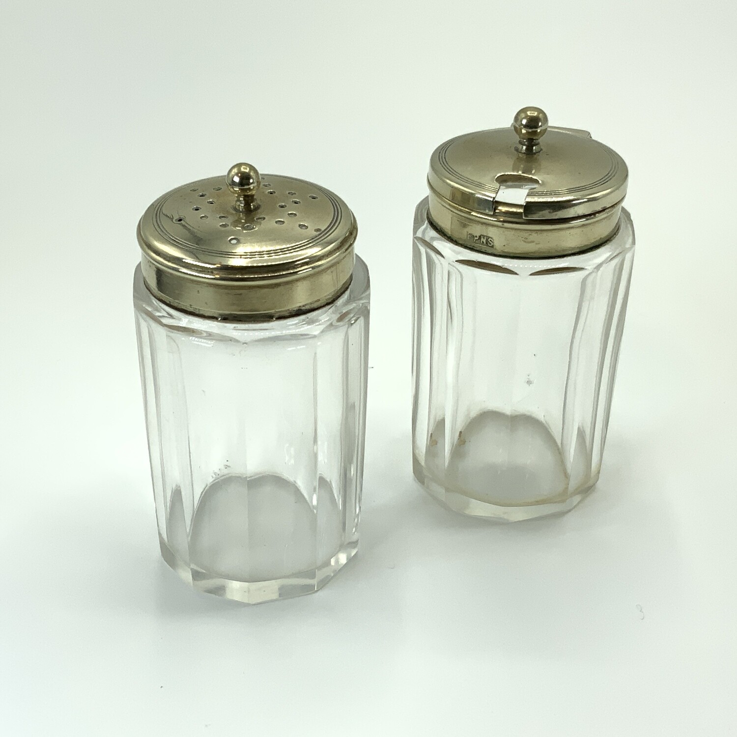 Vintage Cut Glass EPNS Cruet Set