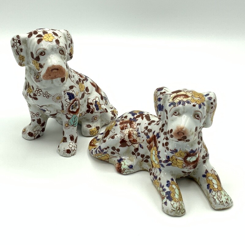 A Pair of Japanese Imari Dogs.
