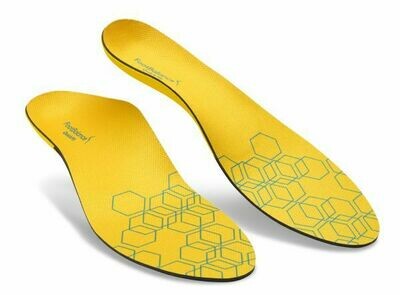 Kaksi FootBalance QuickFit Balance Narrow -pohjallista etuviistosta kuvattuna – valkoinen tausta