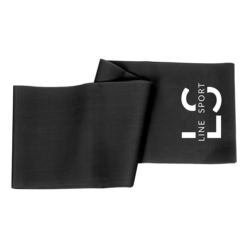 Musta erittäin vahva LineSport-vastuskuminauha – voimakas vastus kehonpainoharjoitteluun ja liikkuvuuden kehittämiseen