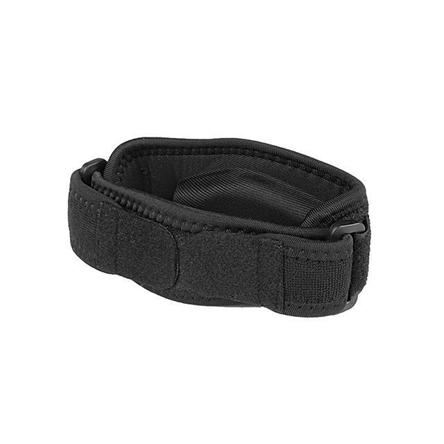 Tenniskyynärpäätuki – kompressiotuki kyynärvarren rasitustiloihin, valkoinen tausta