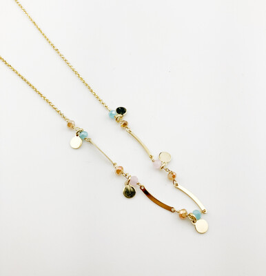 Collar círculos dorados