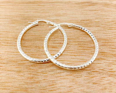 Argollas con textura