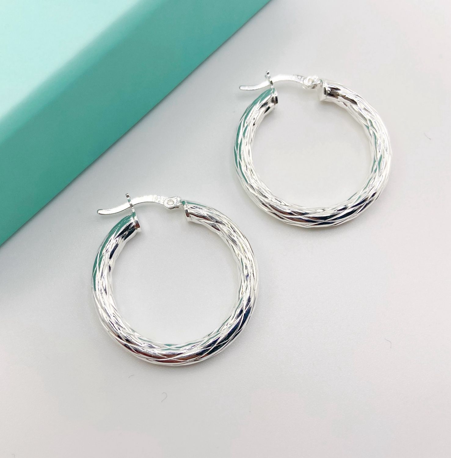 Argollas con textura