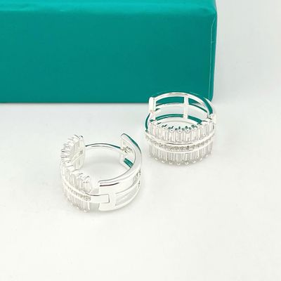 Argollas con zirconia