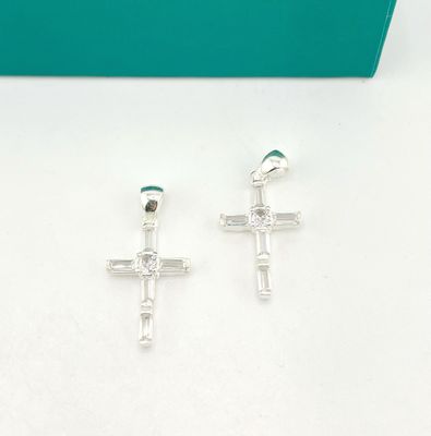 Dije Cruz diamantada