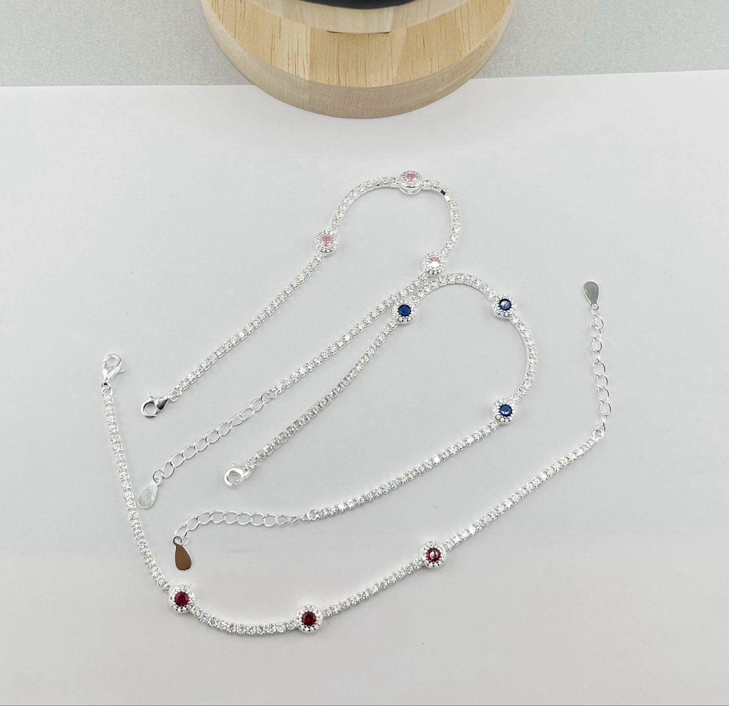 Pulseras zirconias