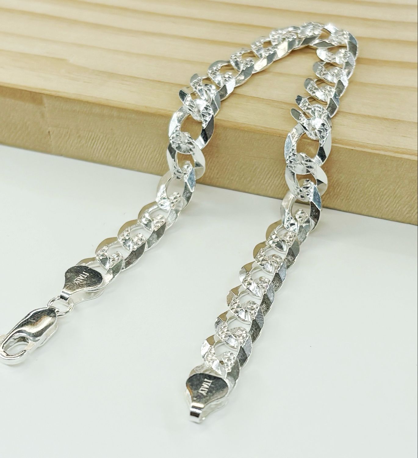 Pulsera cubana diamantada