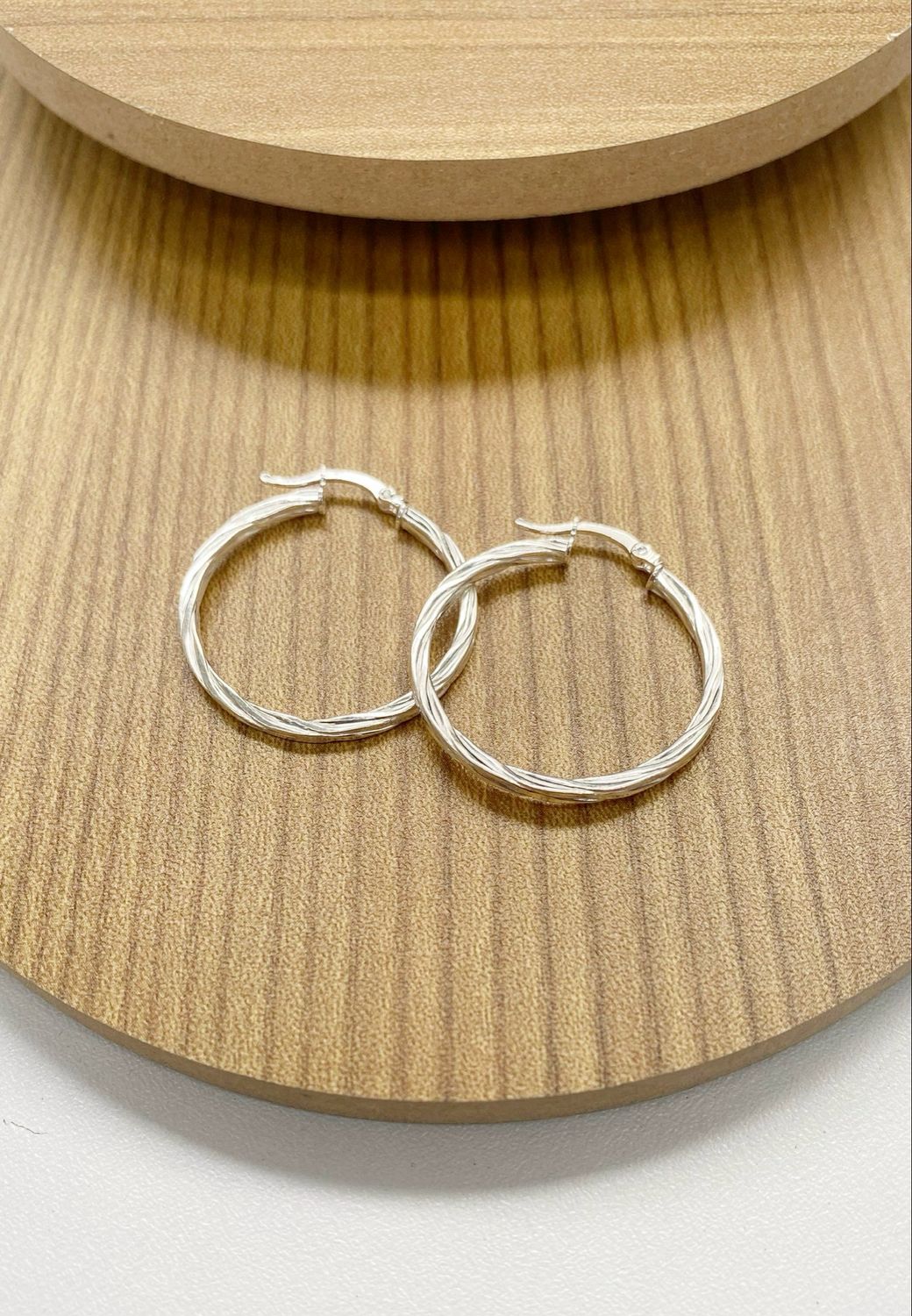 Argollas con textura 3.4cm