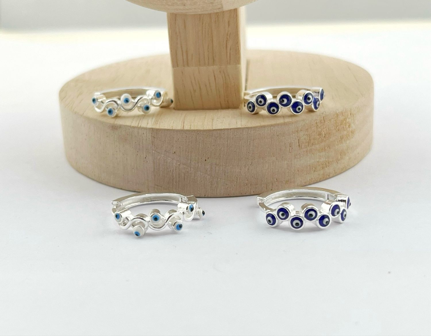 Argollas ojo turco 1.8cm