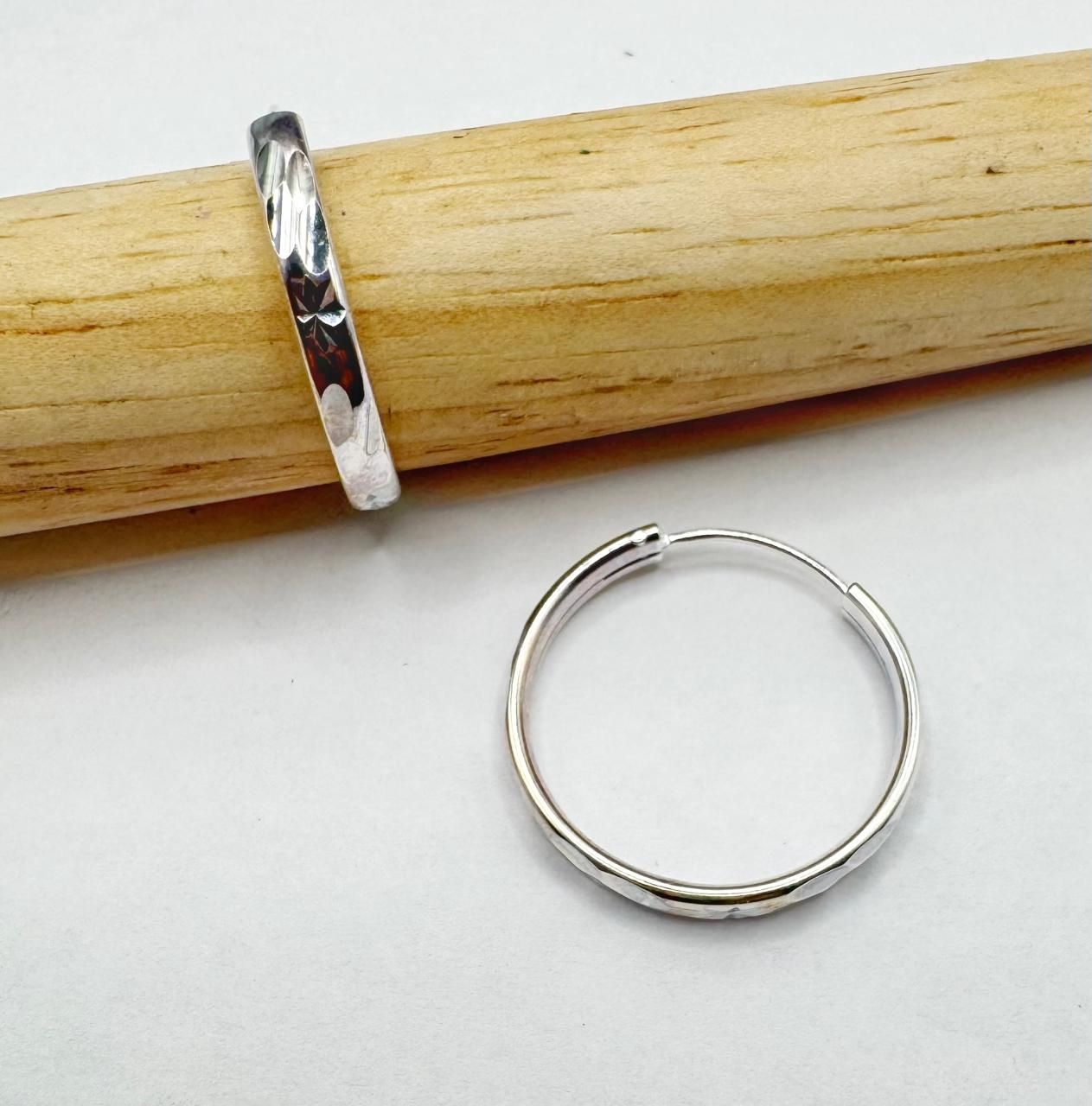 Argollas con textura