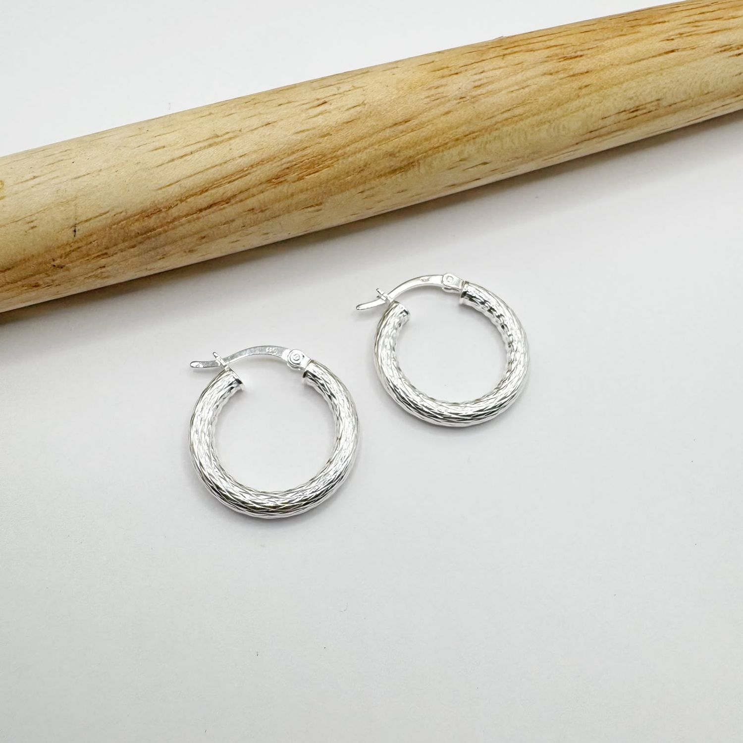 Argollas con textura