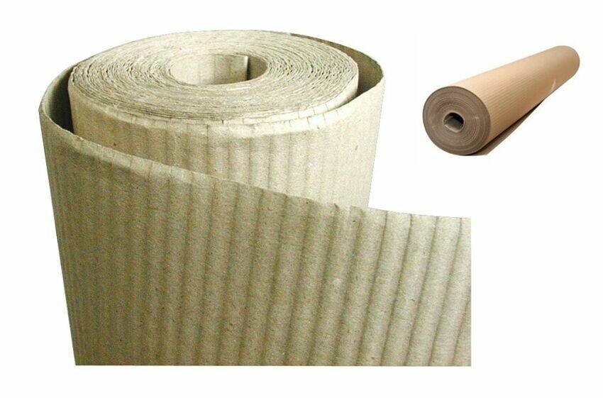 Cartone Ondulato Rotolo Alto 100 Cm. Lungo 45 Metri Protezione Pavimenti Pittura