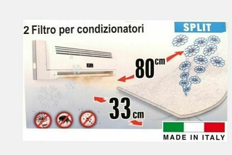 Filtro Split Per Condizionatori e Climatizzatori Geko Cm 33 x 80 Pezzi 2