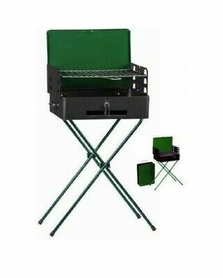 Barbecue Carbone Carbonella BBQ Richiudibile Valigia picnic 42x31x80 cm