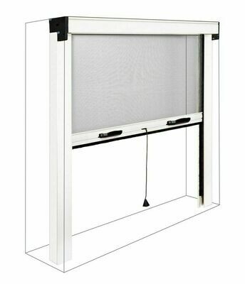 Zanzariera Avvolgibile Finestra 100x170 Rullo Molla Verticale Bianca