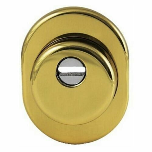 Defender Corazza Protezione Incavo 18 mm. Cilindro Europeo Per porte Oro Lucido