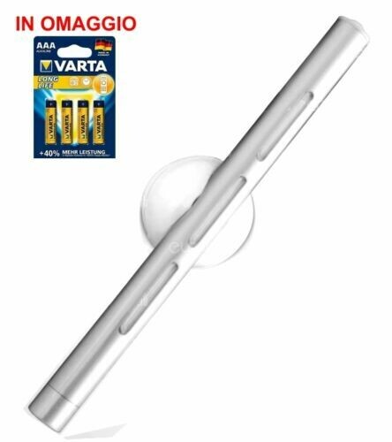 Lampada Portatile Per Armadio Adesivo Punto Luce 6 Led e 4 Batterie in OMAGGIO