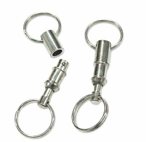 12 Portachiavi in Metallo Con Sgancio per Block Shaft Blocca Sterzo Auto