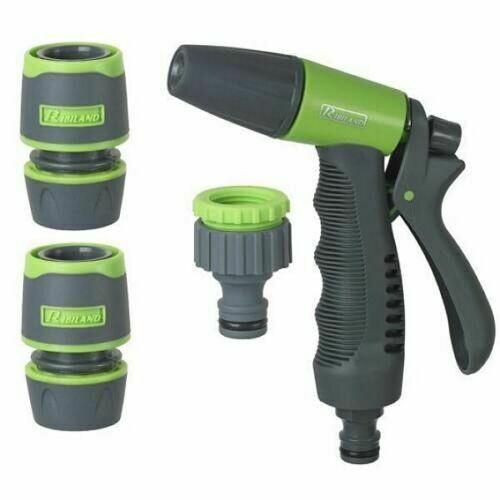 Kit Set Irrigazione Giardino Completo Pistola Raccordi Ribiland Soft Touch