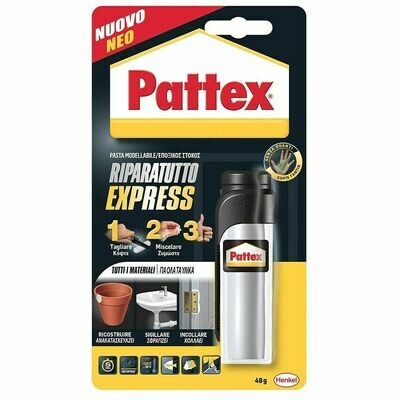 Riparatutto Pattex Express Pasta Universale 48 Gr Ricostruisce Sigilla Incolla
