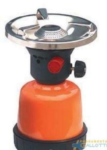 Fornello Campeggio Gas Camping Accensione Elettrica Piezo Cartuccia
