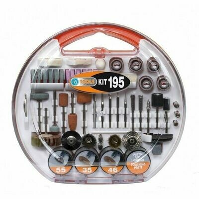 Accessori Mini Trapano Poggi PG195A Set 195 Accessori Minitrapano Levigare Mole