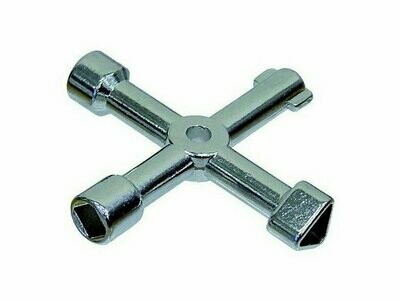 Chiave Croce Universale a 4 Lati per Sportellini Chiave Croce Universale a 4 Lati per Sportellini
