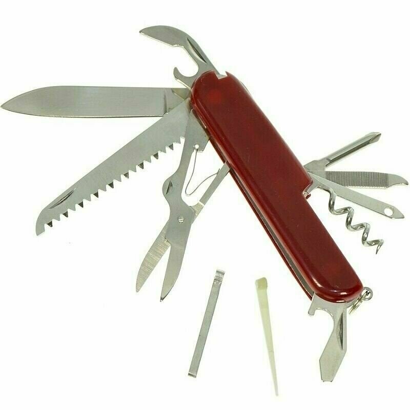Coltello Coltellino Multiuso Multi Funzioni a 11 Usi Per Caccia Pesca Campeggio