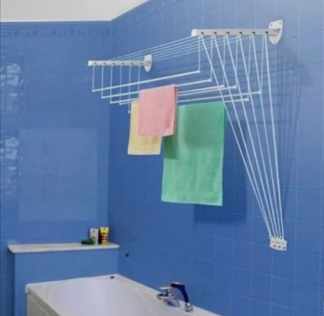 Stendibiancheria Saliscendi Resina Bianco Per Bucato Da Cm. 160