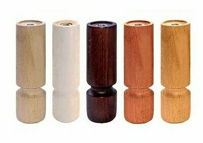 4 Piedini Piede Legno Mobile Faggio CM. 10