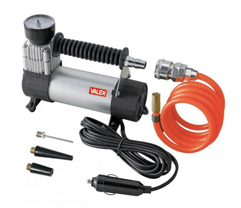 Mini Compressore Manometro Con Vari Accessori MET21 1551567 VALEX