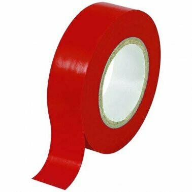 Nastro Isolante Rosso 15x10 Mt. Pezzi 3