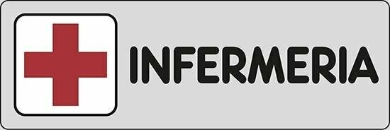 Targa Adesiva Infermeria Pezzi 2