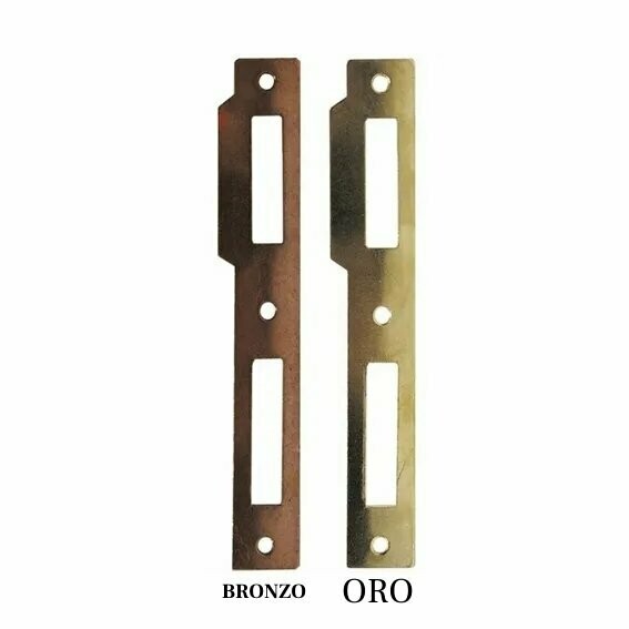 Contropiastra Serratura Patent Piccola Quadra Ottone Pezzi 2