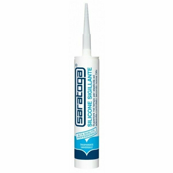 Silicone Per Specchi Trasparente Saratoga a Cartuccia