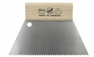 Spatola Milanese Dentata con Manico da 120 Pezzi 2 Spatola Milanese Dentata con Manico da 120 Pezzi 2